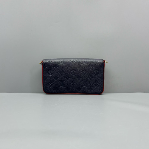 Louis Vuitton Pochette Felicie Chain Wallet Monogram Empreinte Blue