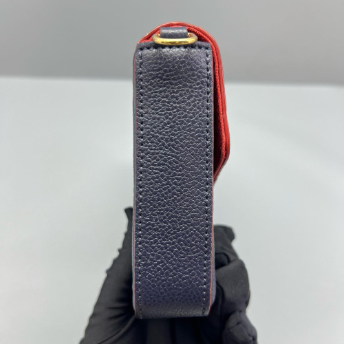 Louis Vuitton Pochette Felicie Chain Wallet Monogram Empreinte Blue