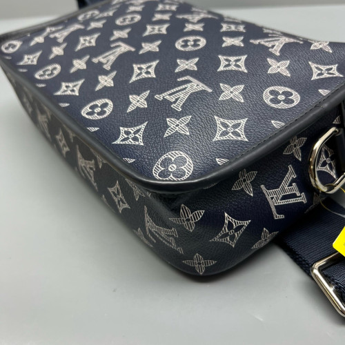 Louis Vuitton Messenger Monogram Shadow White Dark Blue
