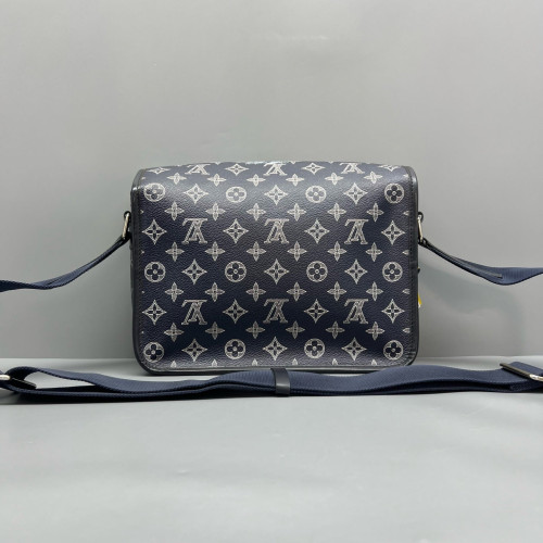 Louis Vuitton Messenger Monogram Shadow White Dark Blue