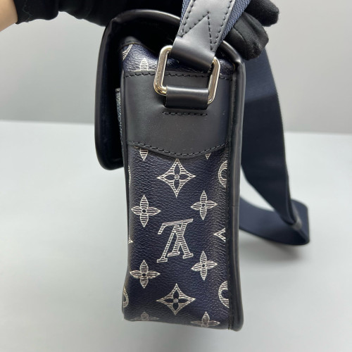 Louis Vuitton Messenger Monogram Shadow White Dark Blue