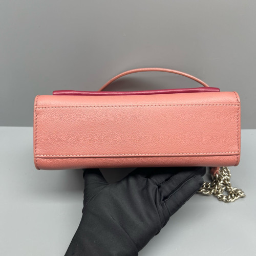 Louis Vuitton Mylockme Chain Bag BB Calfskin Pink