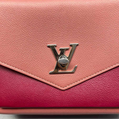 Louis Vuitton Mylockme Chain Bag BB Calfskin Pink