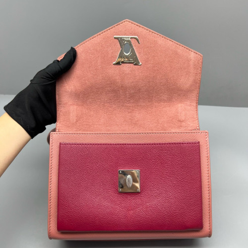 Louis Vuitton Mylockme Chain Bag BB Calfskin Pink