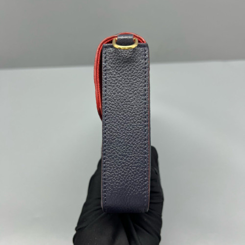 Louis Vuitton Pochette Felicie Chain Wallet Monogram Empreinte Blue