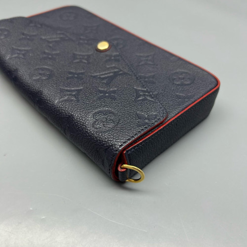 Louis Vuitton Pochette Felicie Chain Wallet Monogram Empreinte Blue