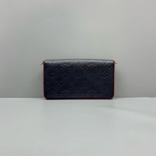 Louis Vuitton Pochette Felicie Chain Wallet Monogram Empreinte Blue