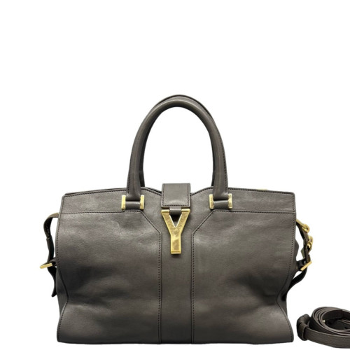Yves Saint Laurent Small Cabas Chyc Calfskin Grey