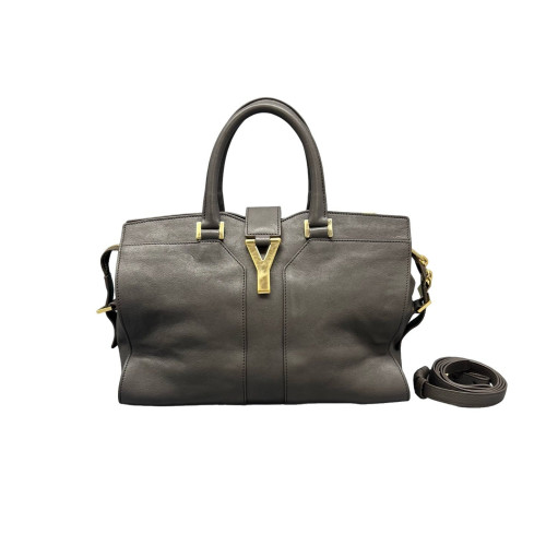 Yves Saint Laurent Small Cabas Chyc Calfskin Grey