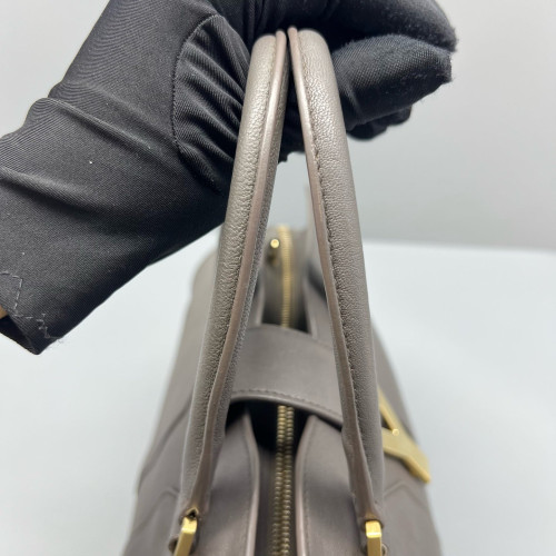 Yves Saint Laurent Small Cabas Chyc Calfskin Grey