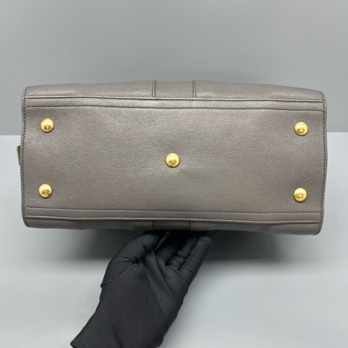 Yves Saint Laurent Small Cabas Chyc Calfskin Grey