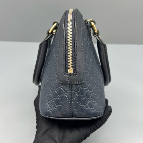 Gucci Mini Microguccissima Dome Bag Guccissima Blue