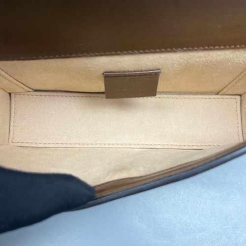 Gucci Mini Horsebit 1955 GG Supreme Monogram Brown Beige
