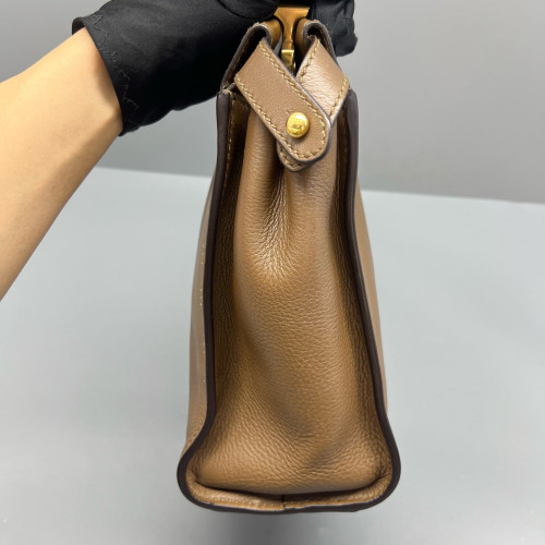 Fendi Peekaboo Iconic Medium Calfskin Brown