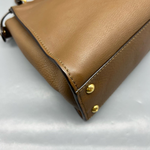 Fendi Peekaboo Iconic Medium Calfskin Brown