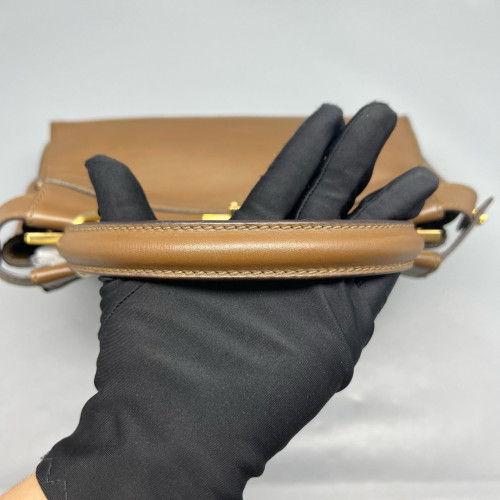 Fendi Peekaboo Iconic Medium Calfskin Brown