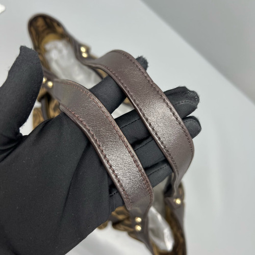 Fendi Shoulder Bag Zucca Brown Dark Brown
