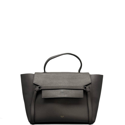 Celine Mini Belt Bag Grained Calfskin Dark Grey