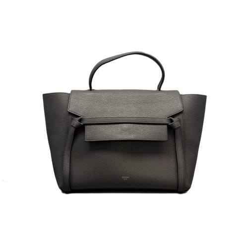 Celine Mini Belt Bag Grained Calfskin Dark Grey