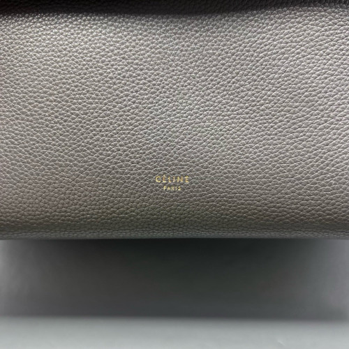 Celine Mini Belt Bag Grained Calfskin Dark Grey