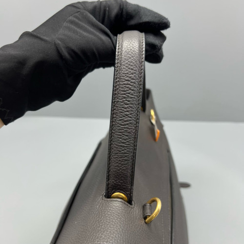 Celine Mini Belt Bag Grained Calfskin Dark Grey