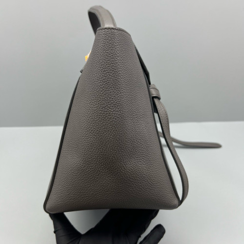 Celine Mini Belt Bag Grained Calfskin Dark Grey