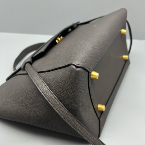 Celine Mini Belt Bag Grained Calfskin Dark Grey