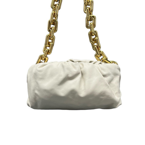 Bottega Veneta The Pouch Chain Nappa White Bottega Veneta The Pouch Chain Nappa White