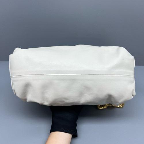Bottega Veneta The Pouch Chain Nappa White Bottega Veneta The Pouch Chain Nappa White