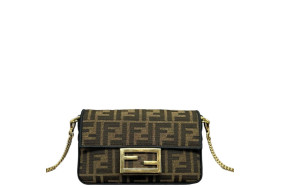 Fendi Baguette Zucca Brown Dark Brown