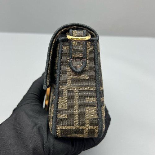 Fendi Baguette Zucca Brown Dark Brown