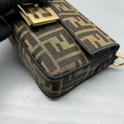 Fendi Baguette Zucca Brown Dark Brown