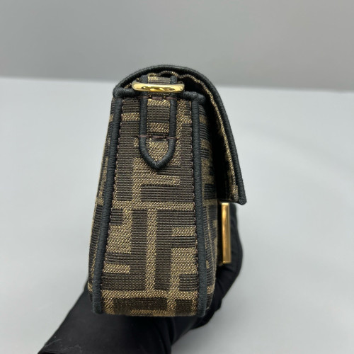 Fendi Baguette Zucca Brown Dark Brown