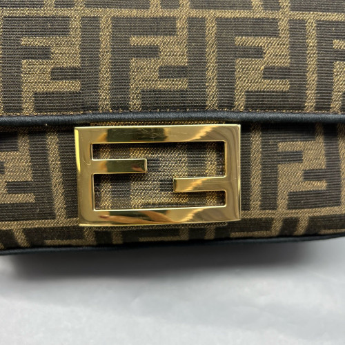 Fendi Baguette Zucca Brown Dark Brown