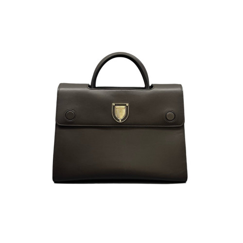 Dior Diorever Flap Calfskin Dark Brown