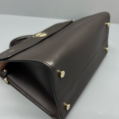 Dior Diorever Flap Calfskin Dark Brown