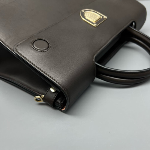 Dior Diorever Flap Calfskin Dark Brown