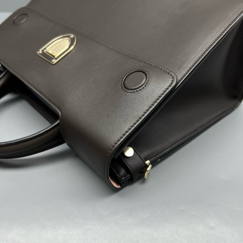 Dior Diorever Flap Calfskin Dark Brown
