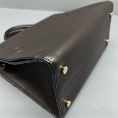 Dior Diorever Flap Calfskin Dark Brown