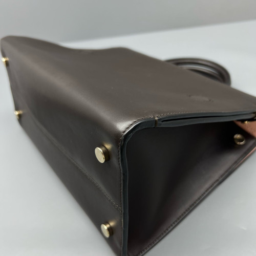 Dior Diorever Flap Calfskin Dark Brown