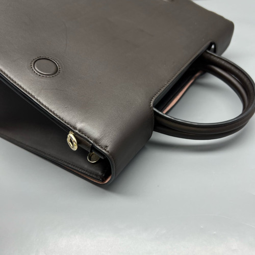 Dior Diorever Flap Calfskin Dark Brown