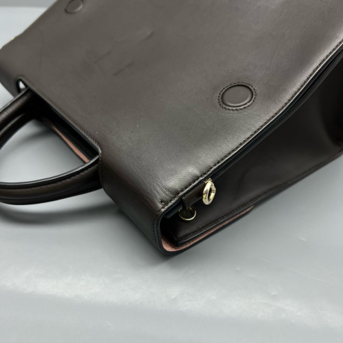 Dior Diorever Flap Calfskin Dark Brown