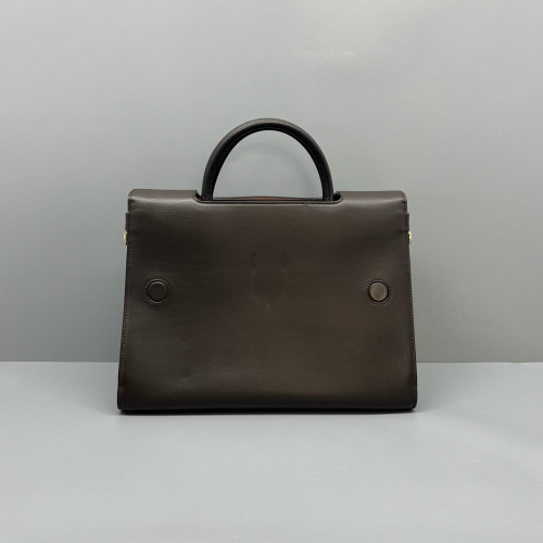 Dior Diorever Flap Calfskin Dark Brown