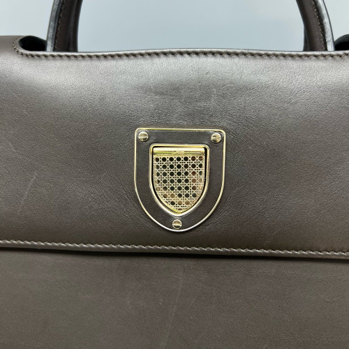 Dior Diorever Flap Calfskin Dark Brown
