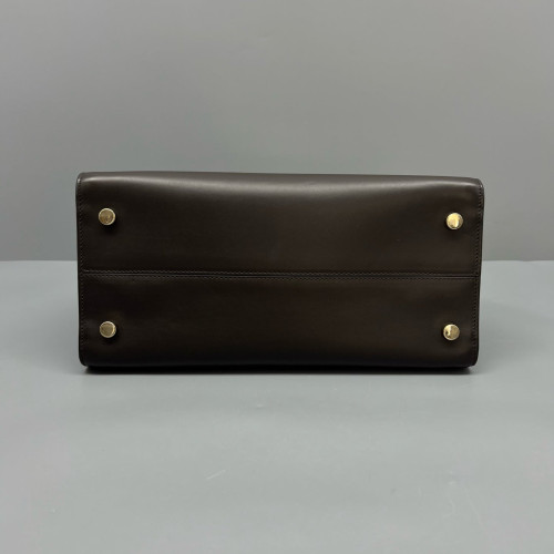 Dior Diorever Flap Calfskin Dark Brown