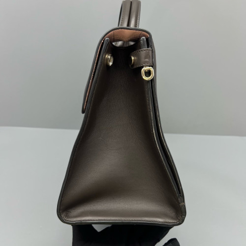 Dior Diorever Flap Calfskin Dark Brown