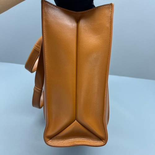 Chloe Medium Woody Ribbon Tote Smooth Calfskin Tan
