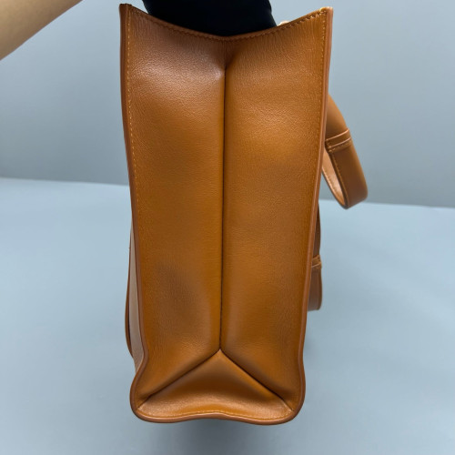 Chloe Medium Woody Ribbon Tote Smooth Calfskin Tan