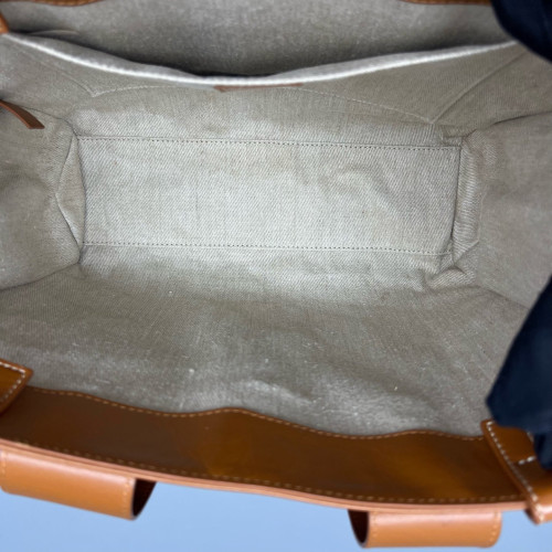 Chloe Medium Woody Ribbon Tote Smooth Calfskin Tan