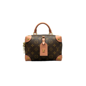 Louis Vuitton Petite Malle Souple Monogram Brown Pink